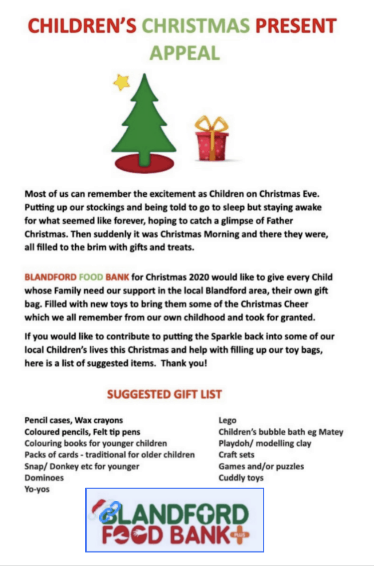 Childrens Christmas Present Appeal