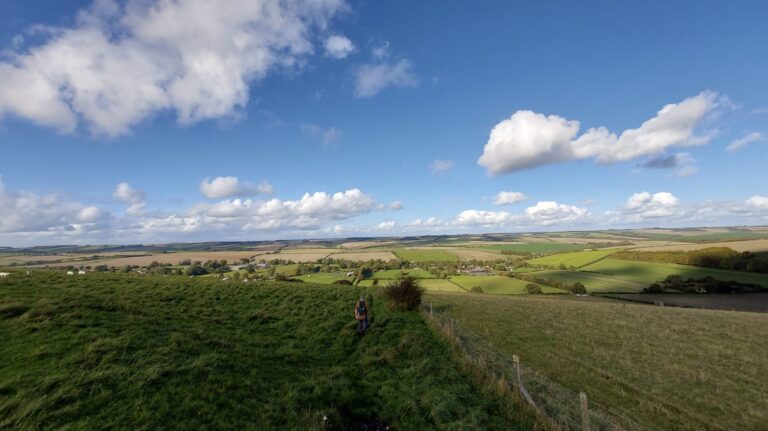 Cow Down Hill to the Salisbury Spire Spot