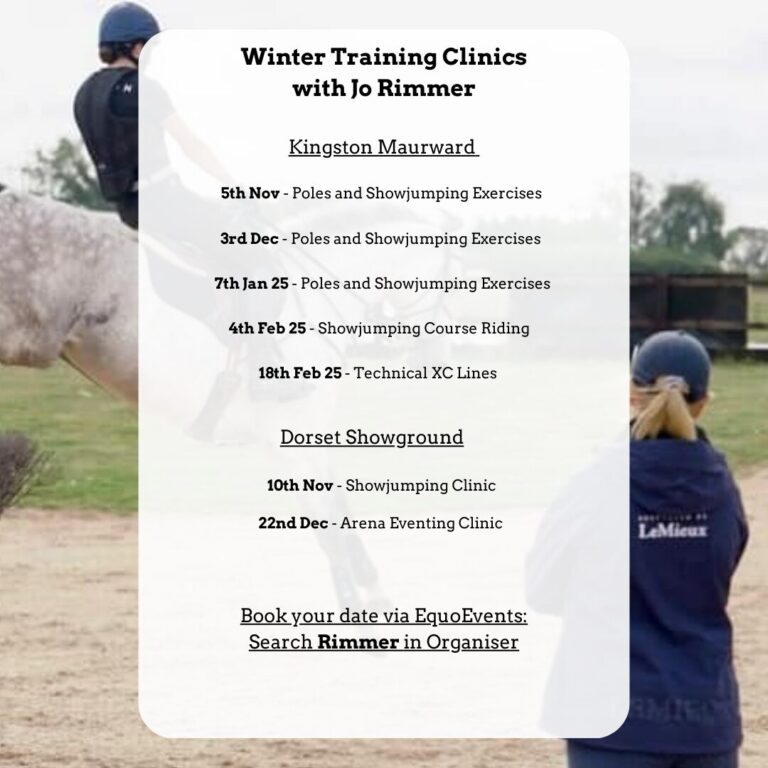 Winter training clinics with Jo Rimmer